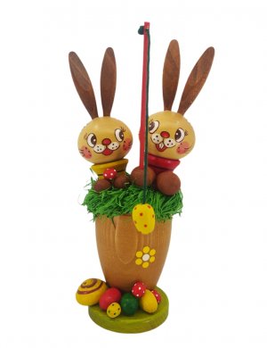 Hasenkinder im Osternest
