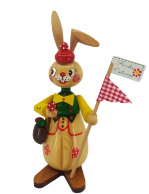 Hase mit Osterfahne