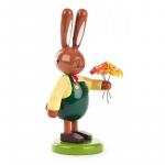 Hase mit Blumenstrauß, klein