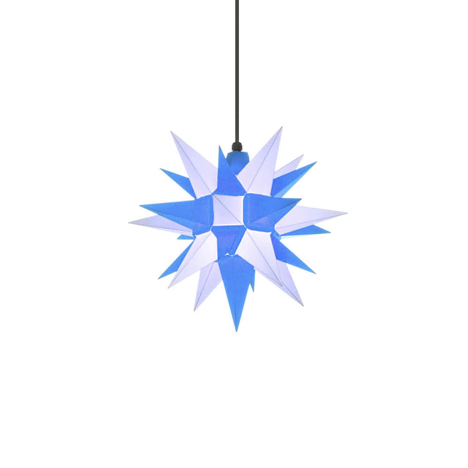 Herrnhuter Stern Kunststoff A4 blau/weiß