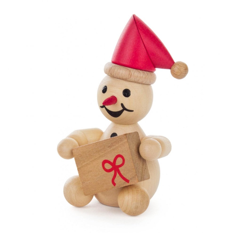 Schneemann Junior mit roter Mütze