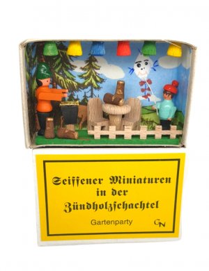 Zündholzschachtel - Gartenparty