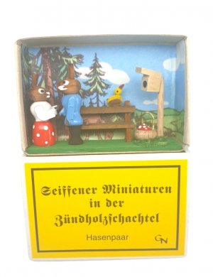 Zündholzschachtel - Hasenpaar