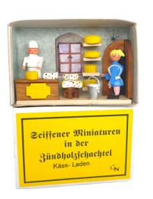 Zündholzschachtel Miniatur Hochzeit Seiffen Erzgebirge Volkskunst DEKO NEU 29/12