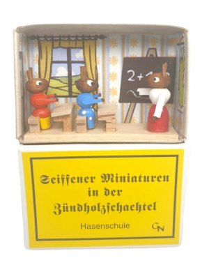 Zündholzschachtel - Hasenschule