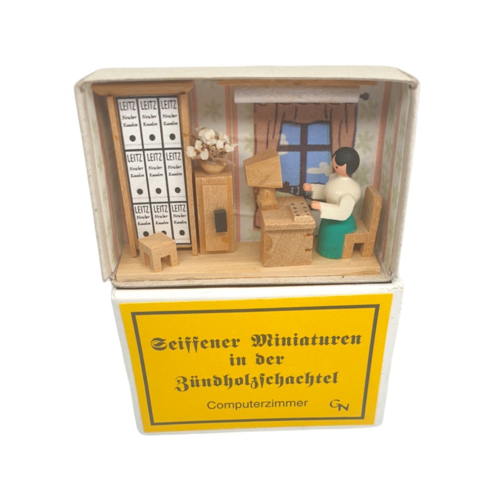 Zündholzschachtel - Computerzimmer