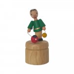 Wackelfigur Ballspieler, gelb