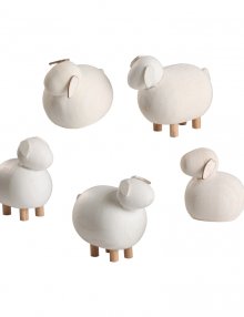 Miniaturfiguren Schafe, 5-tlg.