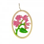 Behang Ostereier mit Blumendekor, farbig