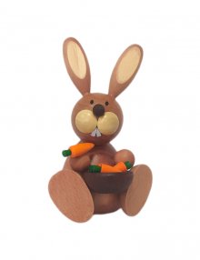 OSTERHASE Hasenrennauto lila NEU Erzgebirge Ostern Volkskunst Hase Auto Holz 
