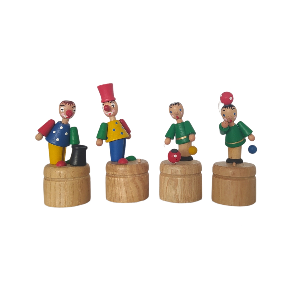 Wackelfiguren aus Holz, aus Holz, Spielzeug