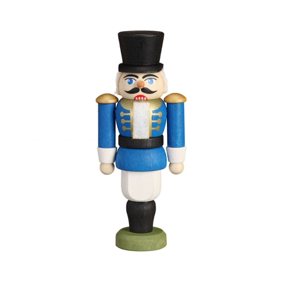 Miniatur Nussknacker Husar, blau