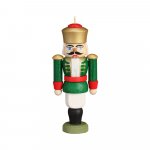 Behang Miniatur Nussknacker König, grün