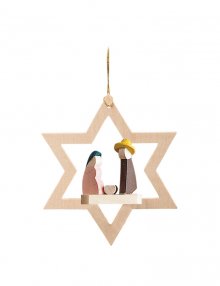 Behang Heilige Familie Miniatur im Stern