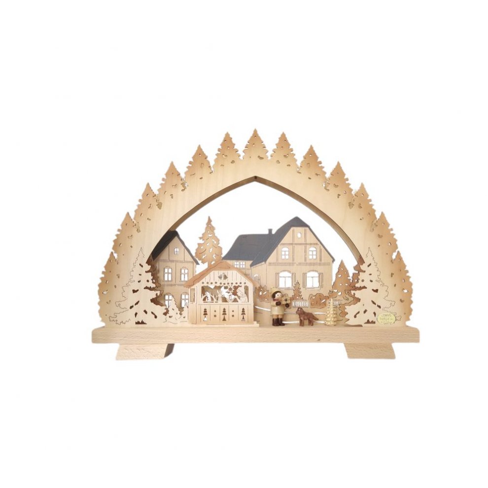 Schwibbogen Weihnachtsmarkt, LED