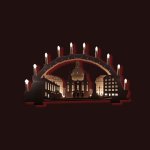 Schwibbogen Dresdener Frauenkirche mit LED Vorbeleuchtung