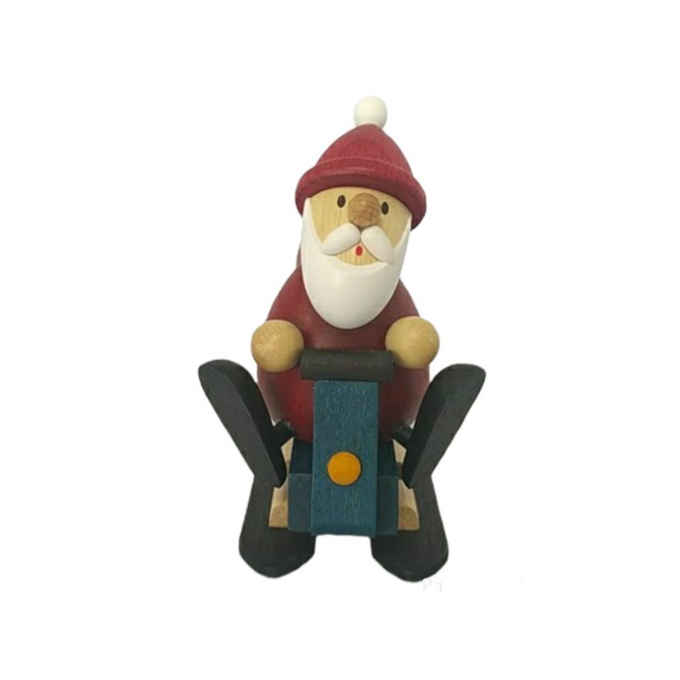 Weihnachtsmann mit Snowmobil
