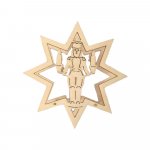 Aufsteckelement klein Stern mit Bergmann, 10-tlg.