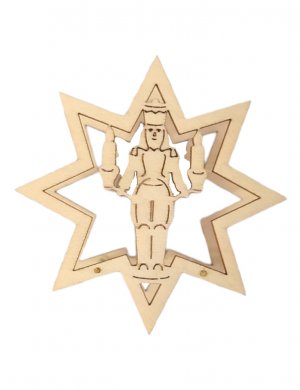 Aufsteckelement klein Stern mit Bergmann, 10-tlg.