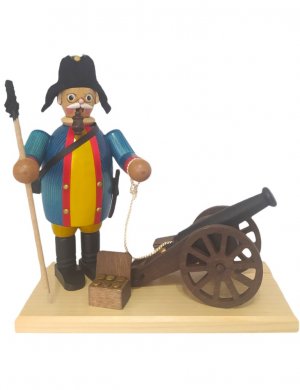 Räuchermann Kanonier, blau