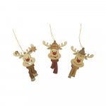 Baumschmuck Elchköpfe, 6-tlg.