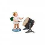 Engel mit Orchestertrommel, mit Krone