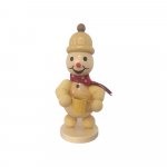 Schneemann Junior mit Tasse und Schal, mittel