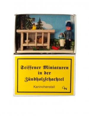 Zündholzschachtel - Hasenstall