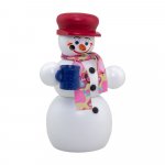 Räucherfigur Schneemann mit Glühwein