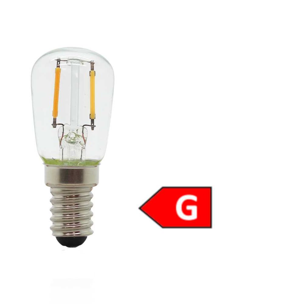 Filament LED lamp E14 1.2W warm white, clear - Erzgebirgskunst-Shop
