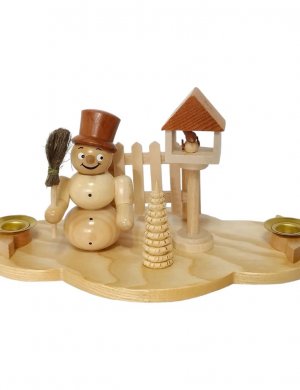Kerzenhalter Schneemann