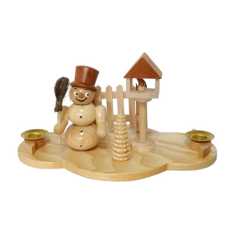 Kerzenhalter Schneemann