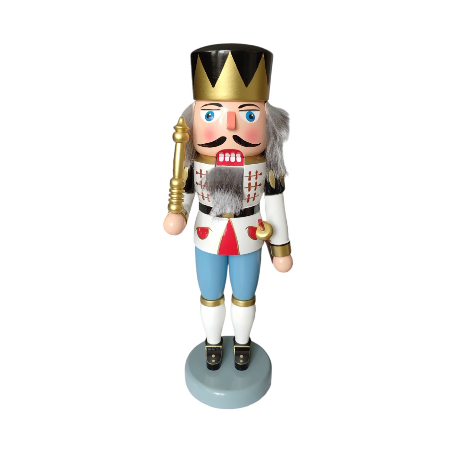 Nussknacker König, weiß