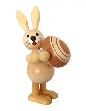 Osterhase mit Osterei, mittel