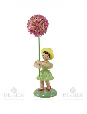 Blank Blumenkind mit Chrysantheme, farbig