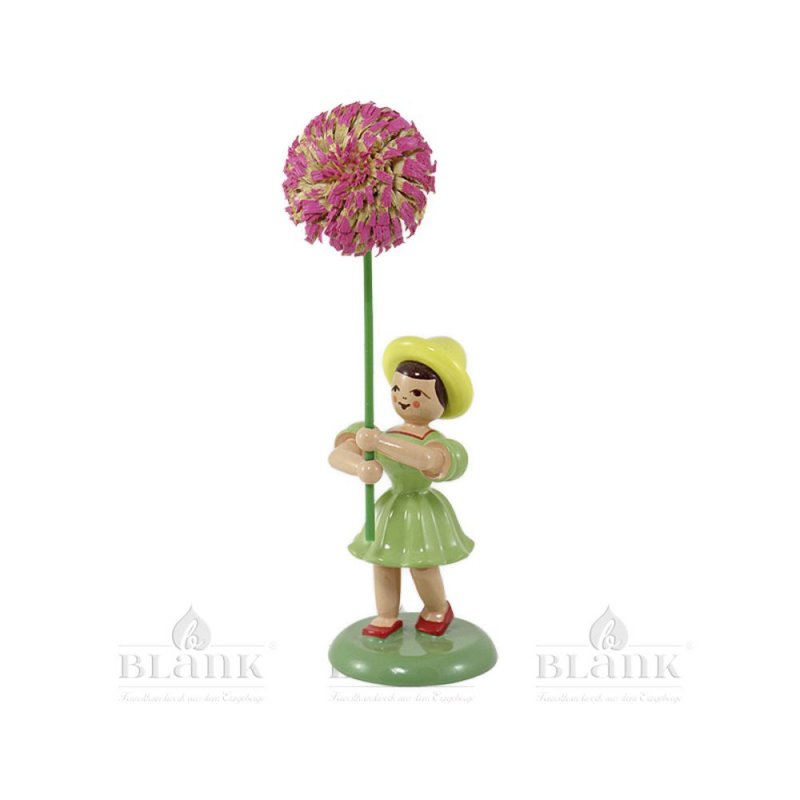 Blank Blumenkind mit Chrysantheme, farbig