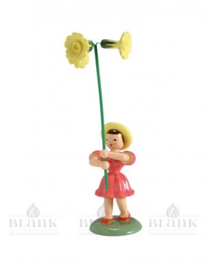 Blank Blumenkind mit Primel, farbig