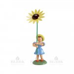 Blumenkind mit Sonnenblume, farbig