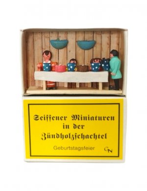 Zündholzschachtel - Geburtstagsfeier