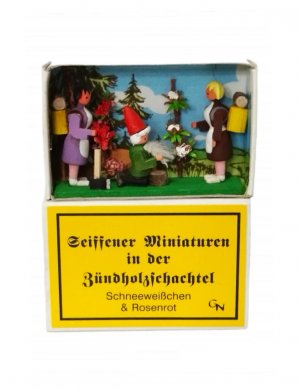 Zündholzschachtel - Schneeweißchen und Rosenrot