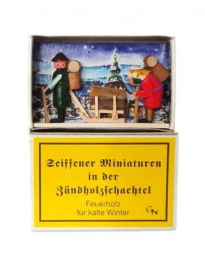 Zündholzschachtel - Feuerholz für kalte Winter