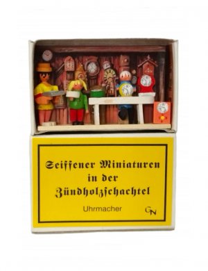 Zündholzschachtel - Uhrmacher