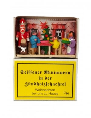 Zündholzschachtel - Weihnachten bei uns Zuhause