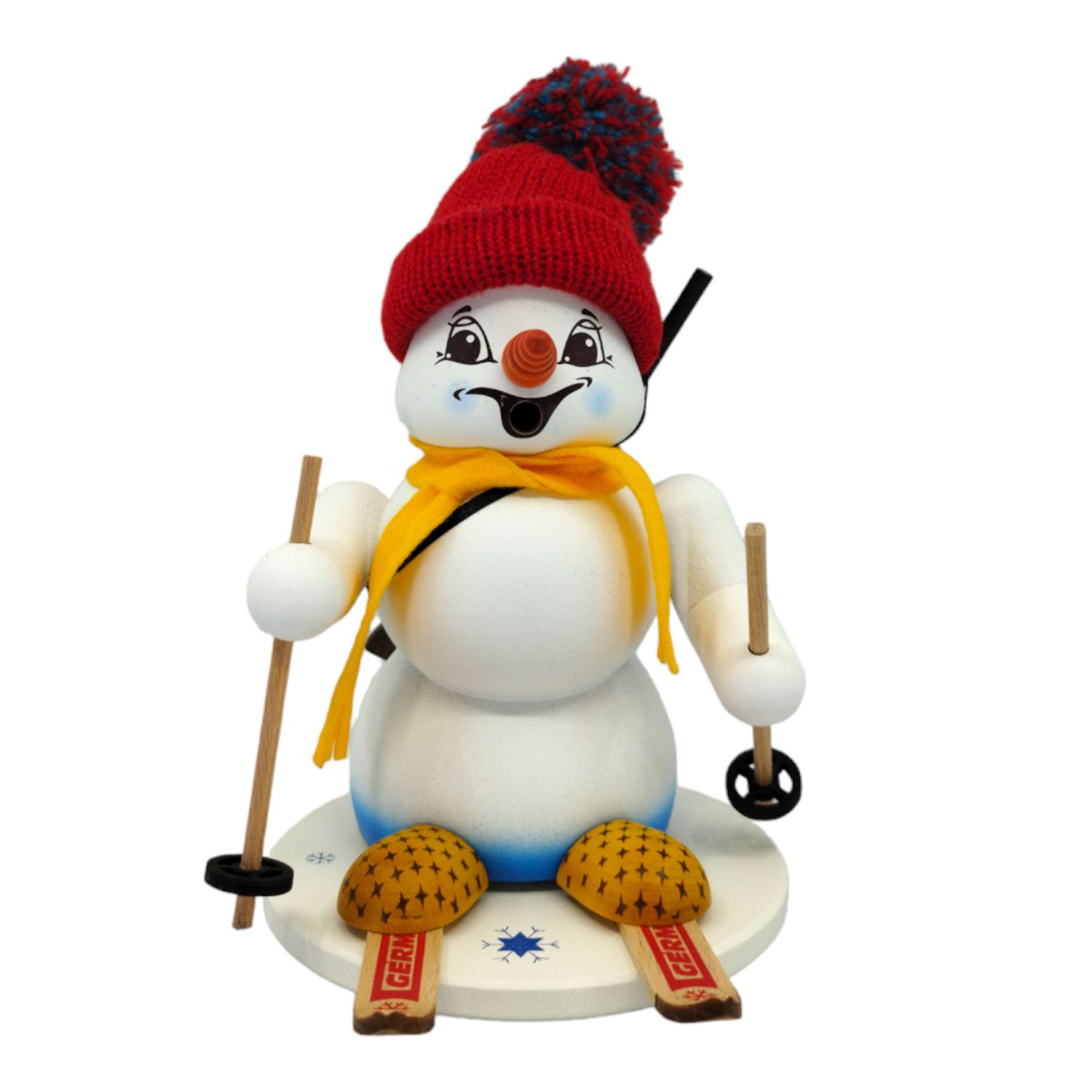 Räucherfigur Schneemann Sigi, Biathlon