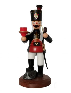 Räuchermann Bergmann mit Kerzenhalter