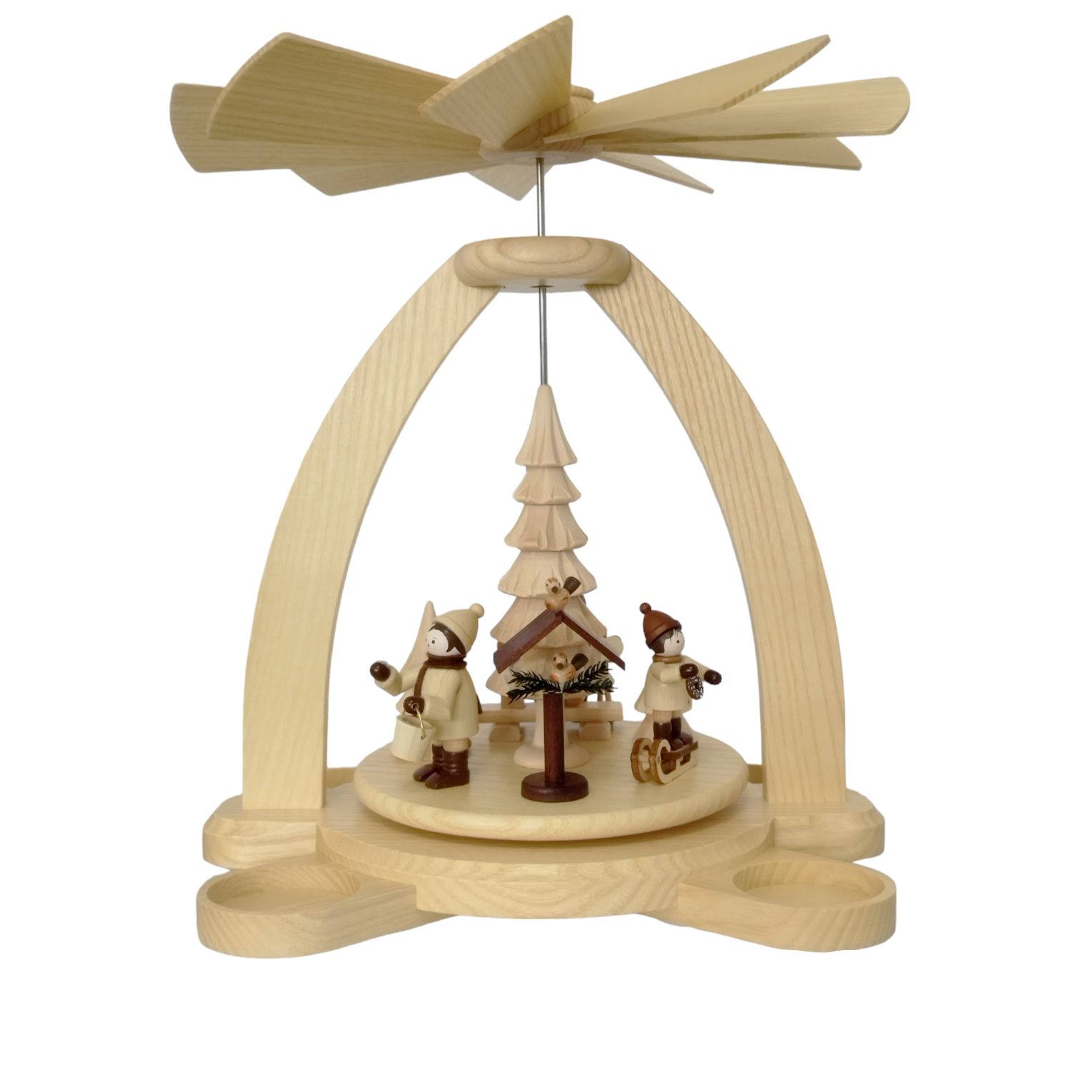 Teelichtpyramide Vogelfütterung