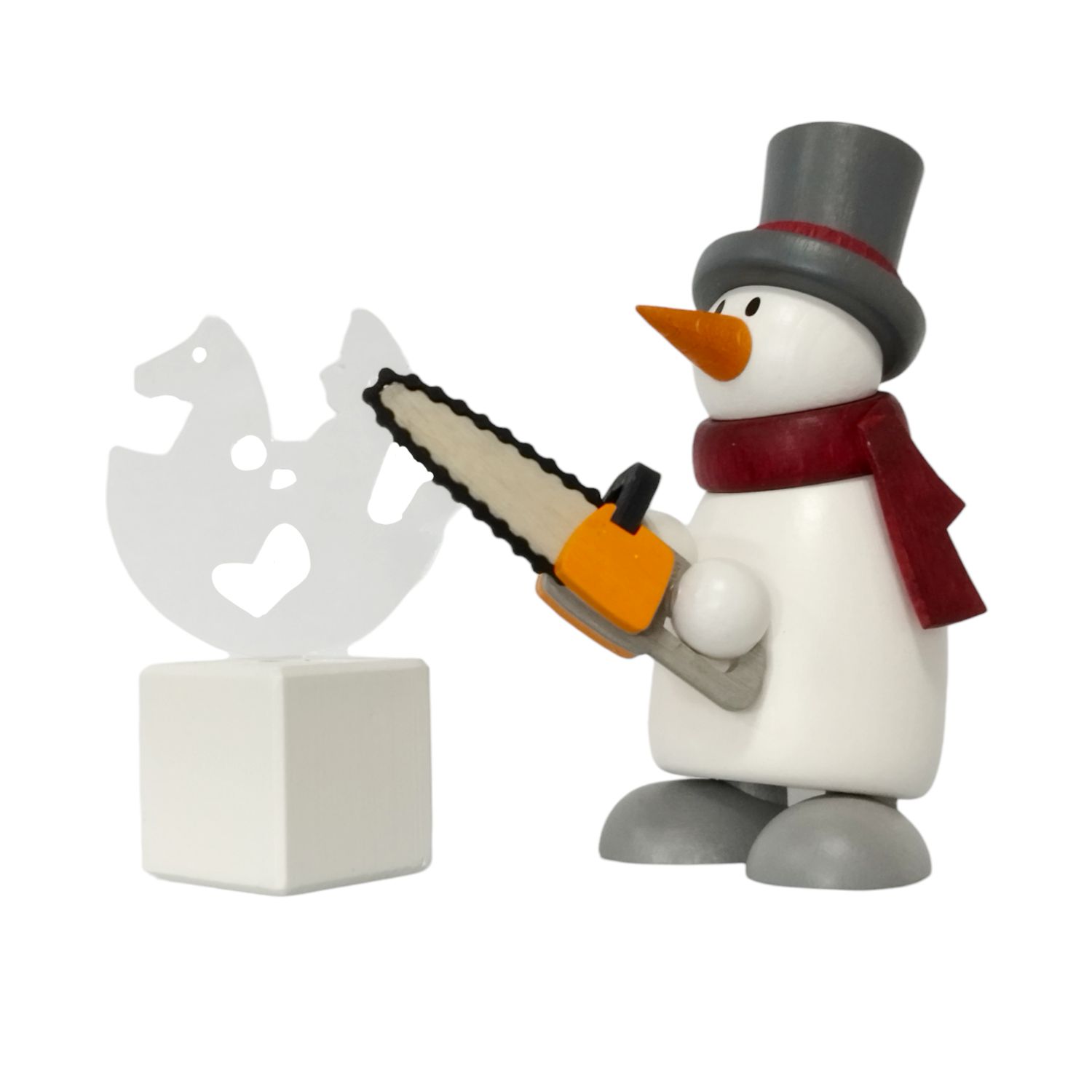 Figur mit Herz, Fritz mit Eisskulptur