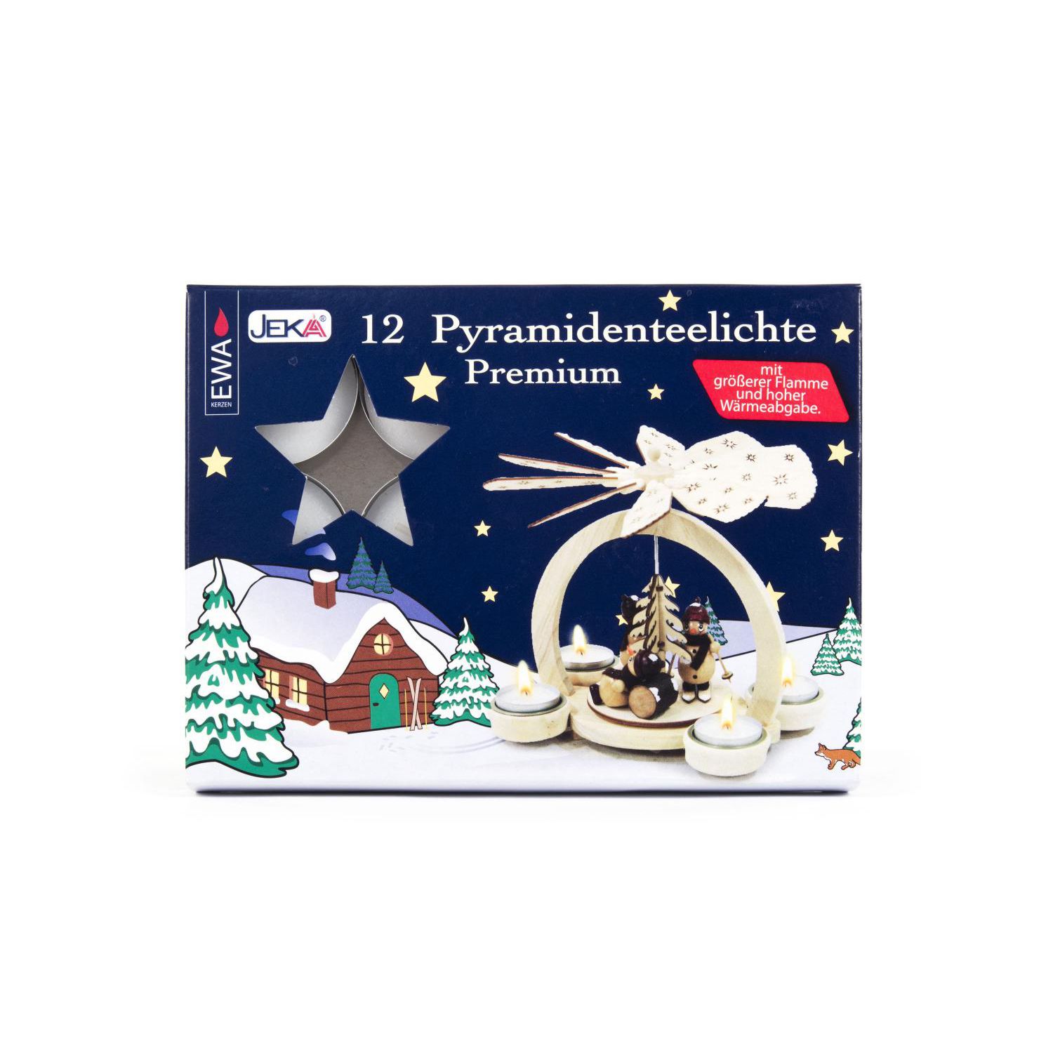Pyramidenteelichter 12 Stück