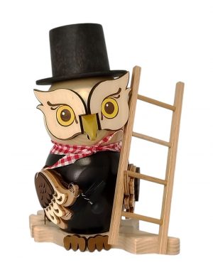 Räucherfigur Eule Schornsteinfeger
