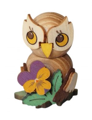 Eulenkind mit Blume